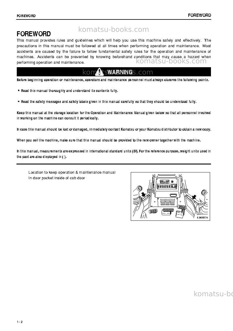 Komatsu d275ax-5jpn-tier3 Operation manual cover Page 3 Komatsu d275ax-5jpn-tier3 Operation manual cover Page 3