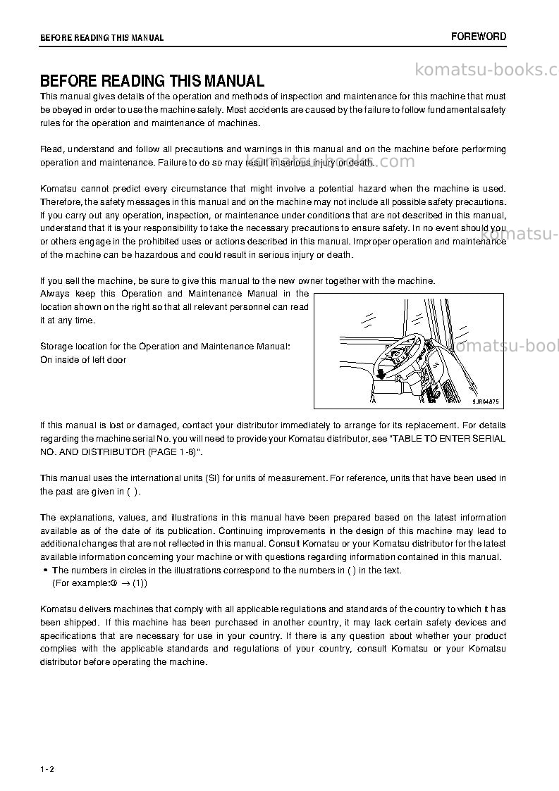 Komatsu hd465-7jpn-tier3 Operation manual cover Page 3 Komatsu hd465-7jpn-tier3 Operation manual cover Page 3