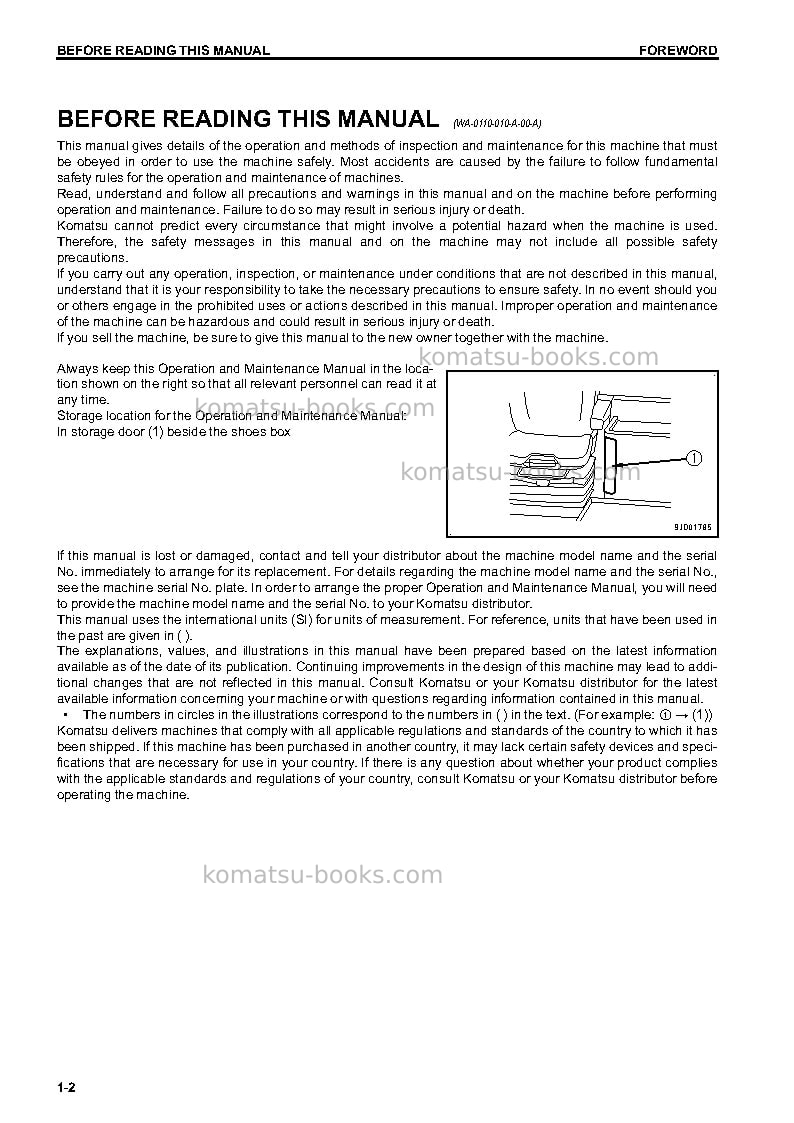 Komatsu wa380-7jpn-for eu Operation manual cover Page 3 Komatsu wa380-7jpn-for eu Operation manual cover Page 3