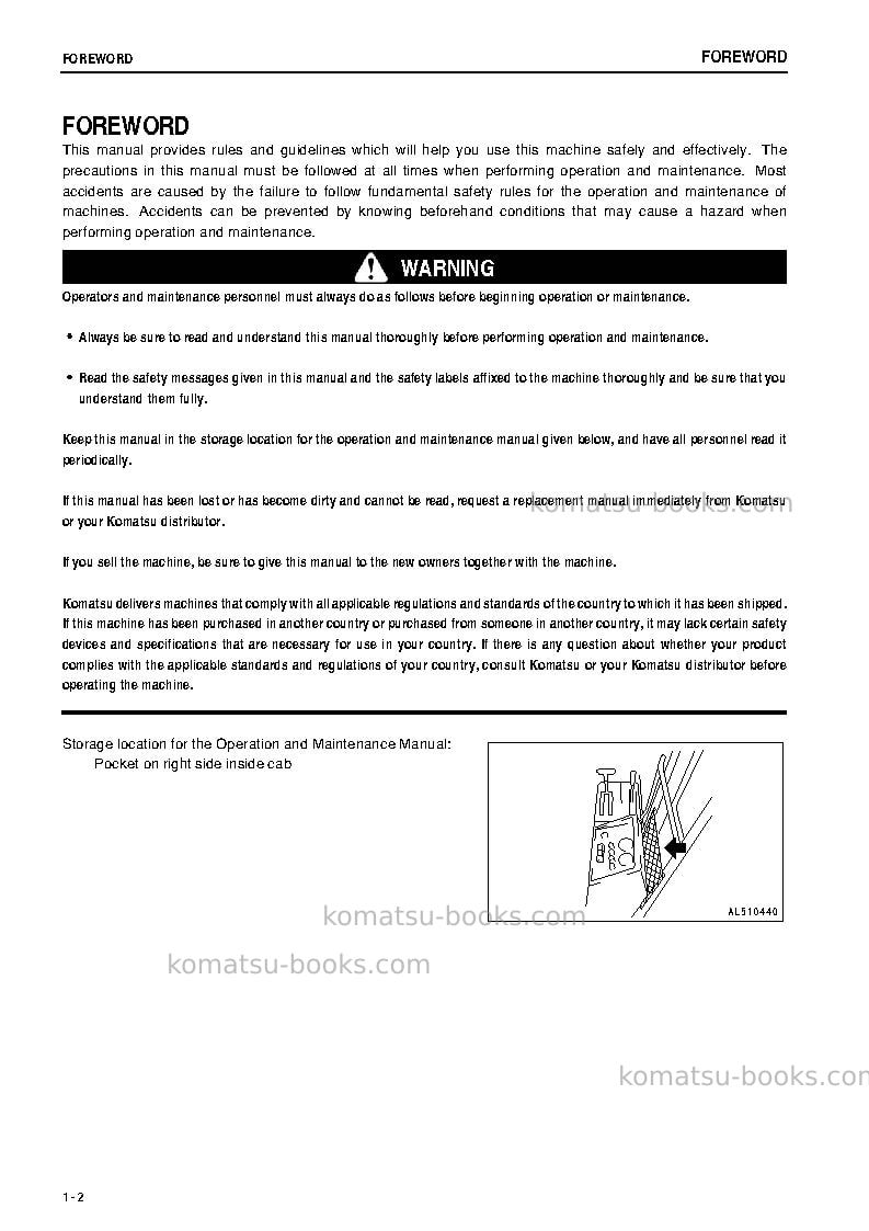 Komatsu gd825a-2jpn-e0 Operation manual cover Page 3 Komatsu gd825a-2jpn-e0 Operation manual cover Page 3
