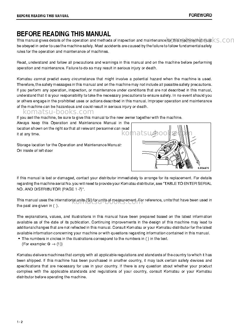 Komatsu hd465-7jpn-tier3 Operation manual cover Page 3 Komatsu hd465-7jpn-tier3 Operation manual cover Page 3