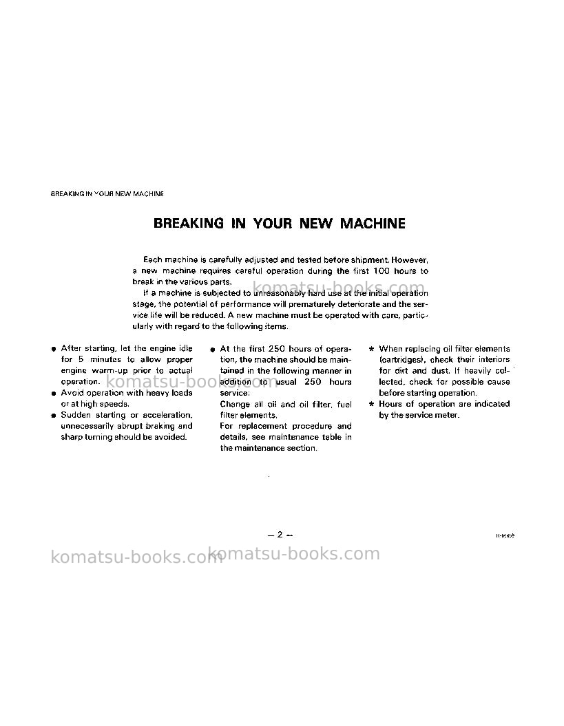 Komatsu d75s-5jpn Operation manual cover Page 3 Komatsu d75s-5jpn Operation manual cover Page 3