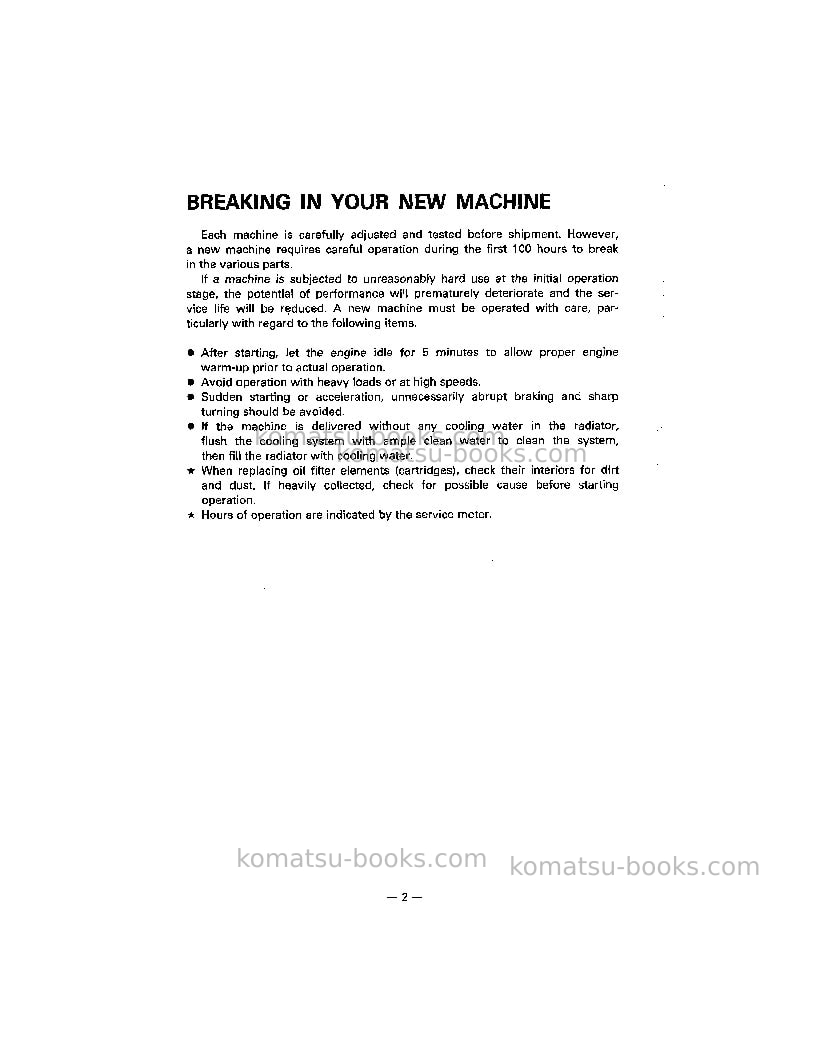 Komatsu d475a-2jpn Operation manual cover Page 3 Komatsu d475a-2jpn Operation manual cover Page 3