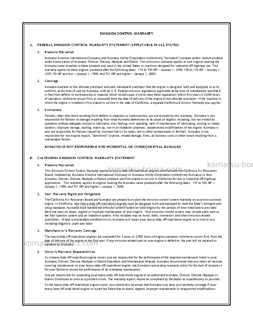 Komatsu pc128uu-2jpn Operation manual cover Page 3 Komatsu pc128uu-2jpn Operation manual cover Page 3