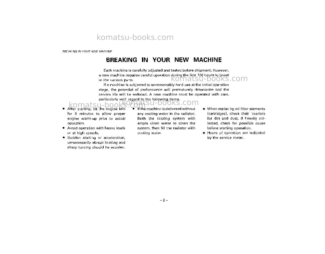 Komatsu wd600-1jpn Operation manual cover Page 3 Komatsu wd600-1jpn Operation manual cover Page 3