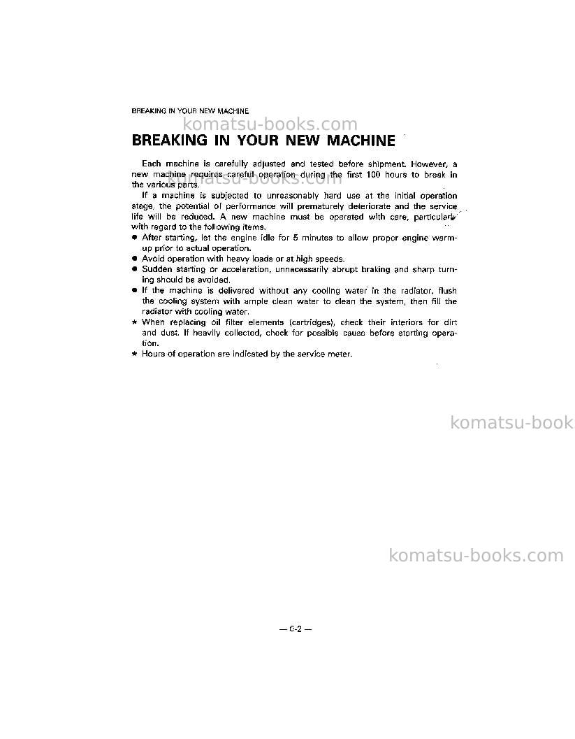 Komatsu hd465-5jpn Operation manual cover Page 3 Komatsu hd465-5jpn Operation manual cover Page 3