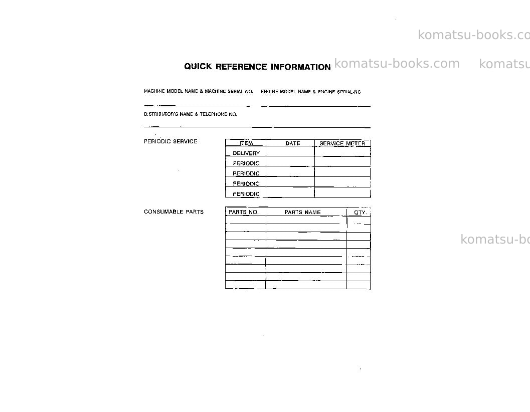 Komatsu wa380-1jpn-lc Operation manual cover Page 3 Komatsu wa380-1jpn-lc Operation manual cover Page 3