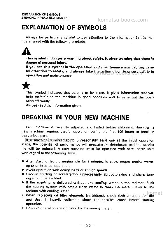 Komatsu pc650lc-5jpn Operation manual cover Page 3 Komatsu pc650lc-5jpn Operation manual cover Page 3