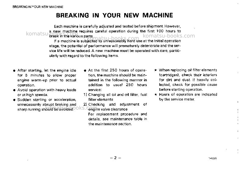 Komatsu d20pll-6jpn Operation manual cover Page 3 Komatsu d20pll-6jpn Operation manual cover Page 3