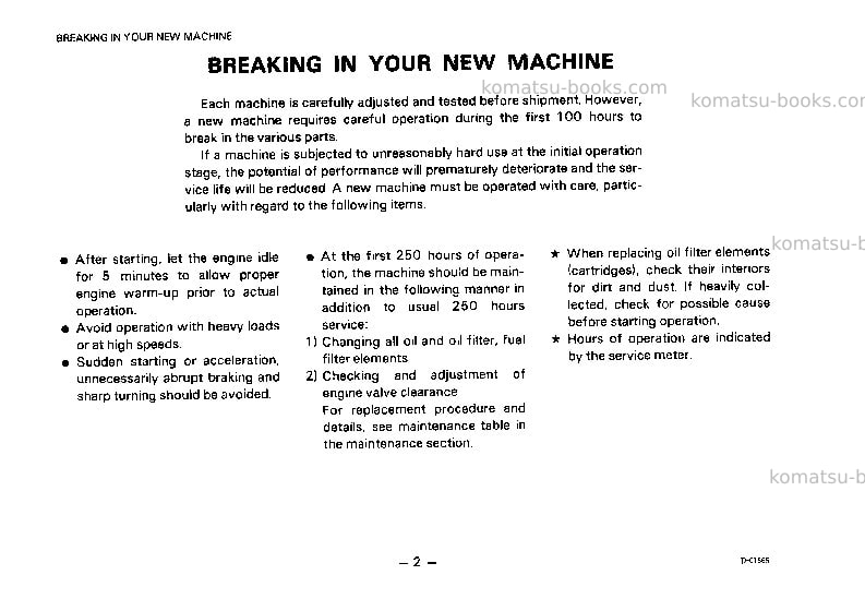 Komatsu d21ag-6jpn Operation manual cover Page 3 Komatsu d21ag-6jpn Operation manual cover Page 3