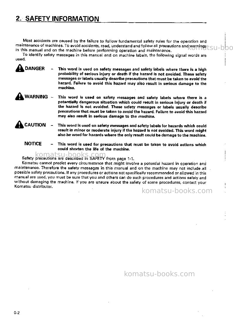 Komatsu d155a-3jpn-for eu Operation manual cover Page 3 Komatsu d155a-3jpn-for eu Operation manual cover Page 3