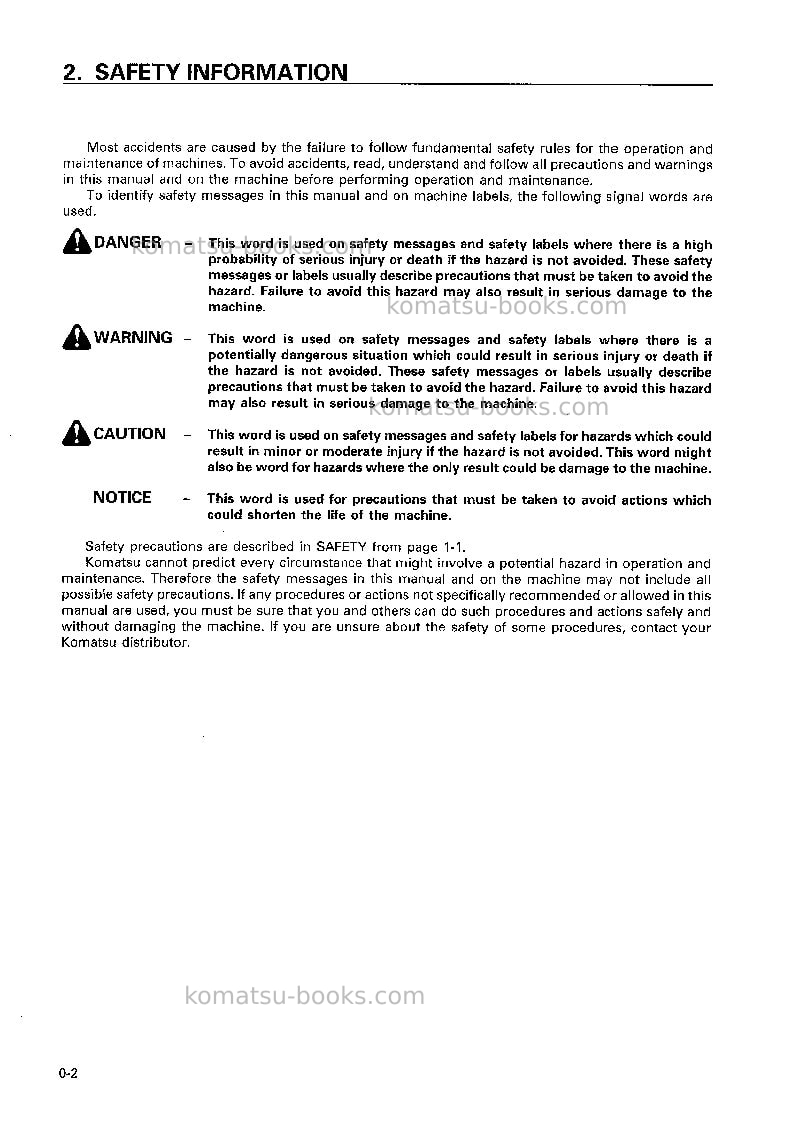 Komatsu d155ax-3jpn-for eu Operation manual cover Page 3 Komatsu d155ax-3jpn-for eu Operation manual cover Page 3