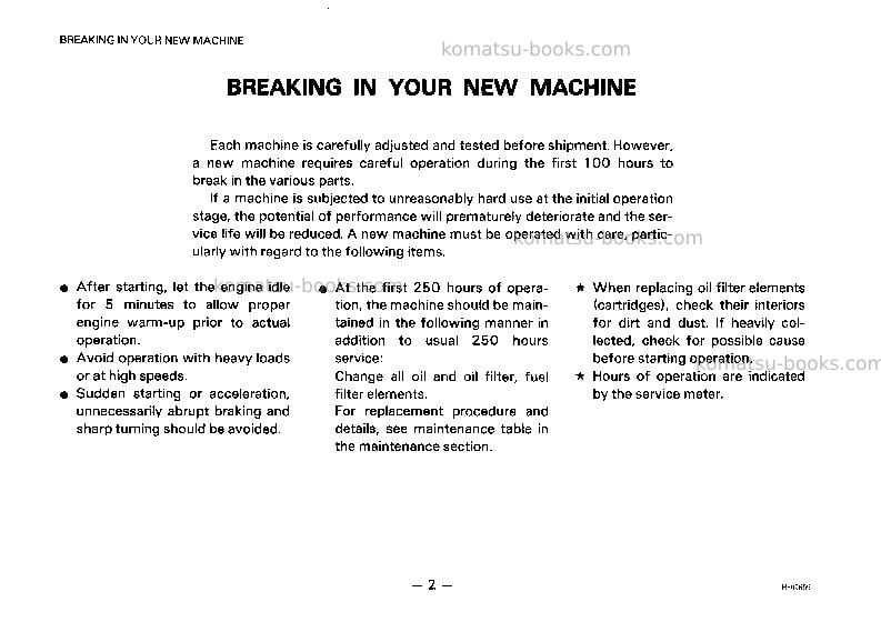 Komatsu d50p-17jpn Operation manual cover Page 3 Komatsu d50p-17jpn Operation manual cover Page 3
