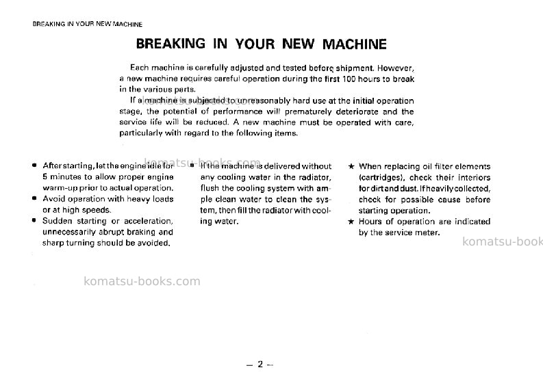 Komatsu d53p-17jpn Operation manual cover Page 3