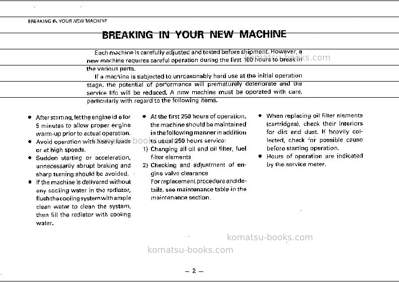Komatsu d70le-8jpn Operation manual cover Page 3 Komatsu d70le-8jpn Operation manual cover Page 3