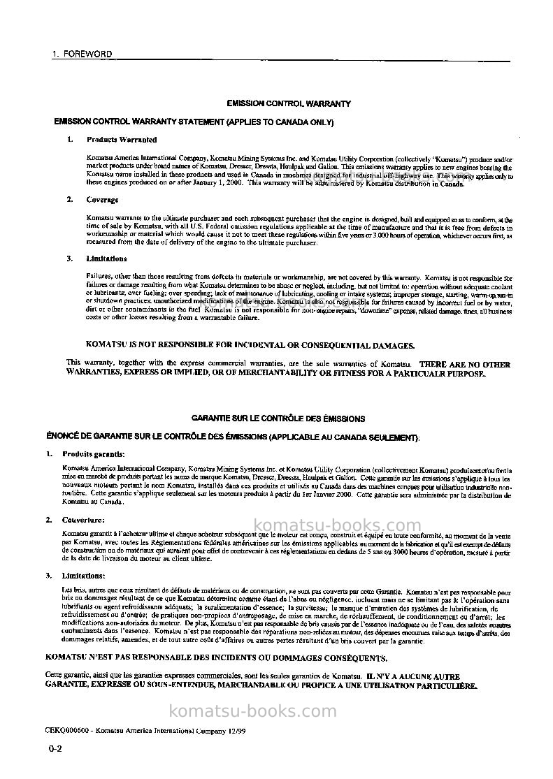 Komatsu pc35r-8jpn Operation manual cover Page 3 Komatsu pc35r-8jpn Operation manual cover Page 3