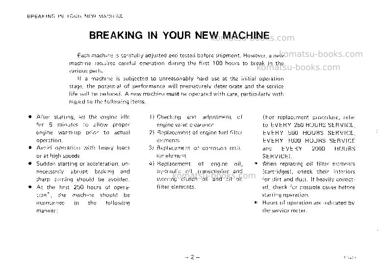 Komatsu d85a-18jpn Operation manual cover Page 3 Komatsu d85a-18jpn Operation manual cover Page 3