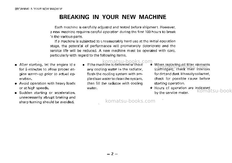 Komatsu d85ess-1jpn Operation manual cover Page 3 Komatsu d85ess-1jpn Operation manual cover Page 3