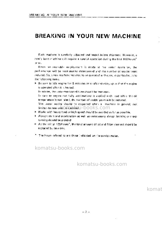 Komatsu d155w-1jpn Operation manual cover Page 3 Komatsu d155w-1jpn Operation manual cover Page 3