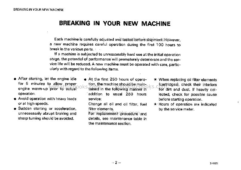 Komatsu d155s-1jpn Operation manual cover Page 3