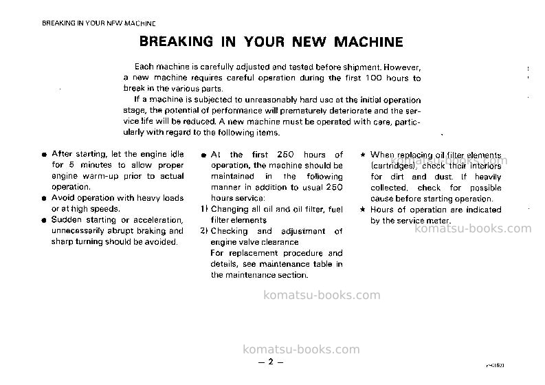 Komatsu pc650-3jpn Operation manual cover Page 3 Komatsu pc650-3jpn Operation manual cover Page 3
