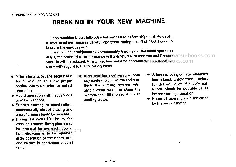 Komatsu pw210-1jpn Operation manual cover Page 3 Komatsu pw210-1jpn Operation manual cover Page 3