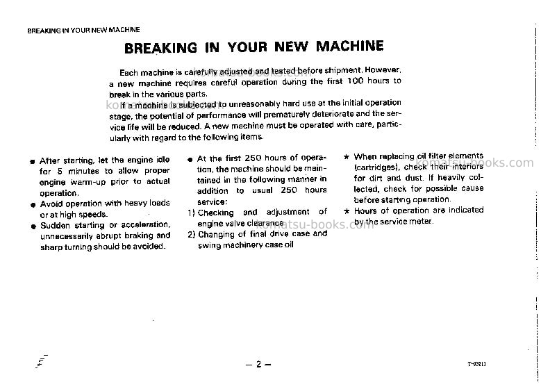Komatsu pc50uu-1jpn Operation manual cover Page 3 Komatsu pc50uu-1jpn Operation manual cover Page 3