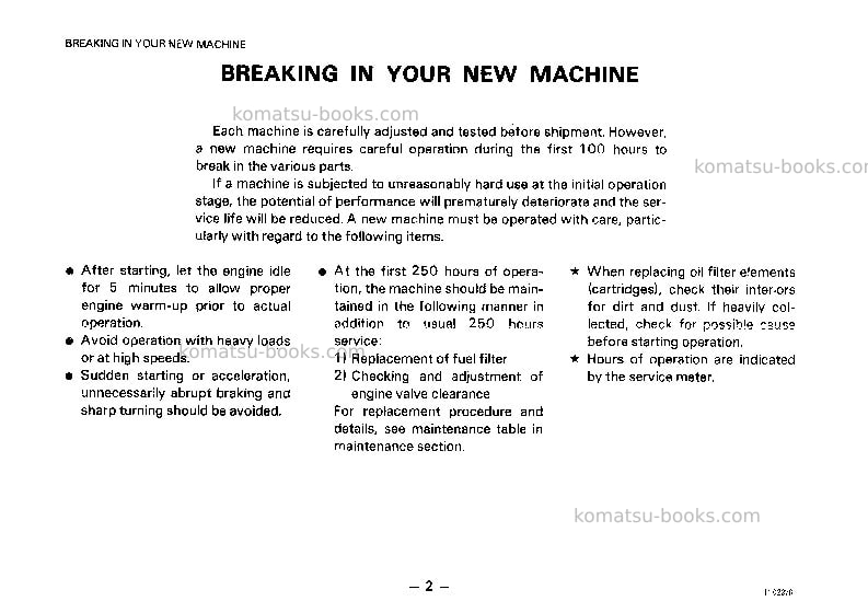 Komatsu pc150hd-3jpn Operation manual cover Page 3 Komatsu pc150hd-3jpn Operation manual cover Page 3
