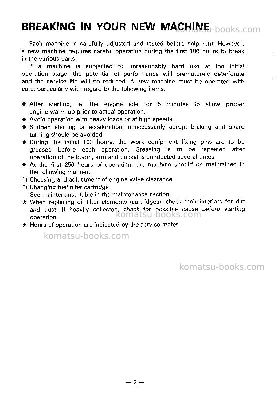 Komatsu pc150-5jpn Operation manual cover Page 3 Komatsu pc150-5jpn Operation manual cover Page 3