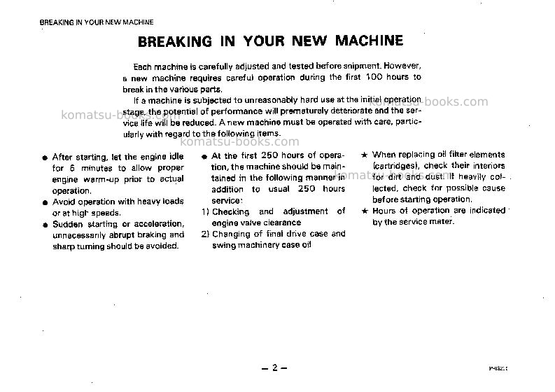 Komatsu pc28uu-1jpn Operation manual cover Page 3 Komatsu pc28uu-1jpn Operation manual cover Page 3