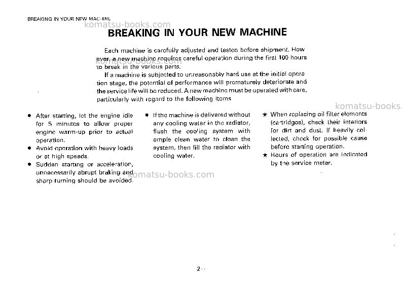 Komatsu pc75uu-1jpn Operation manual cover Page 3 Komatsu pc75uu-1jpn Operation manual cover Page 3