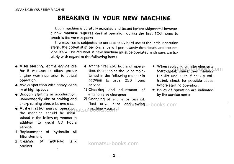 Komatsu pc30-6jpn Operation manual cover Page 3 Komatsu pc30-6jpn Operation manual cover Page 3