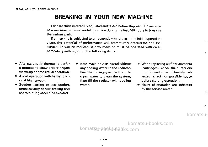 Komatsu gd825a-1jpn Operation manual cover Page 3 Komatsu gd825a-1jpn Operation manual cover Page 3
