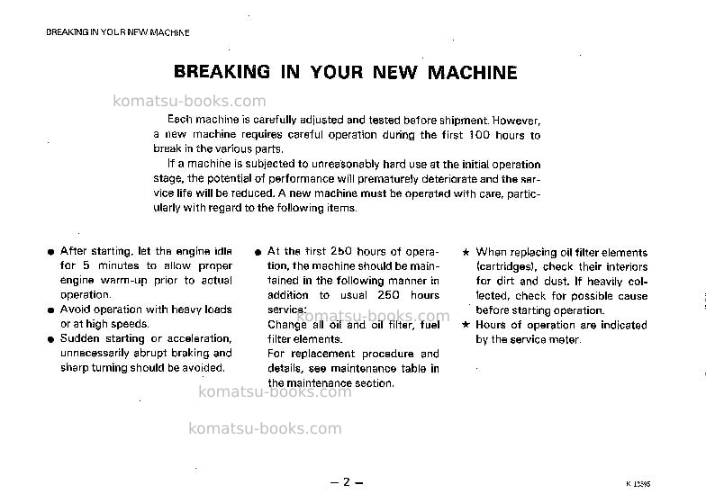 Komatsu gd655a-3jpn Operation manual cover Page 3 Komatsu gd655a-3jpn Operation manual cover Page 3