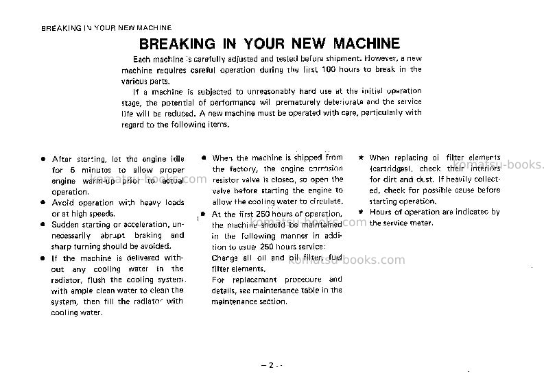Komatsu jv100-1jpn Operation manual cover Page 3