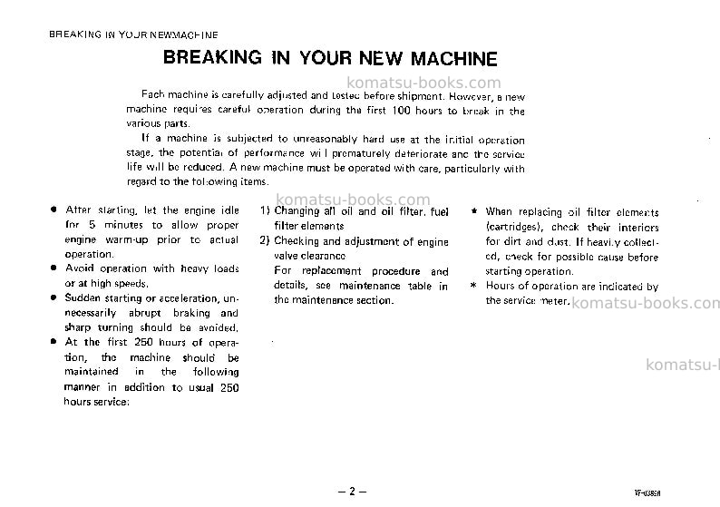 Komatsu ws16s-3jpn Operation manual cover Page 3 Komatsu ws16s-3jpn Operation manual cover Page 3