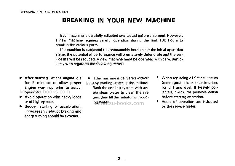 Komatsu gd313a-1jpn Operation manual cover Page 3 Komatsu gd313a-1jpn Operation manual cover Page 3