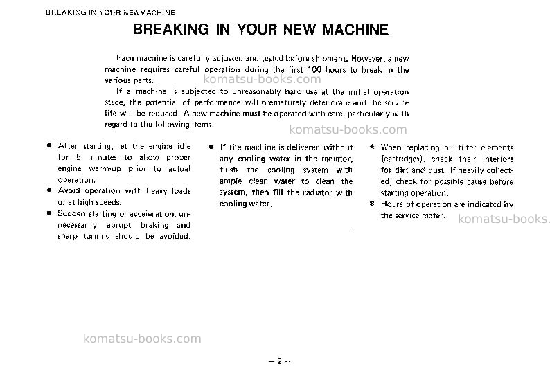 Komatsu wa20-1jpn Operation manual cover Page 3 Komatsu wa20-1jpn Operation manual cover Page 3