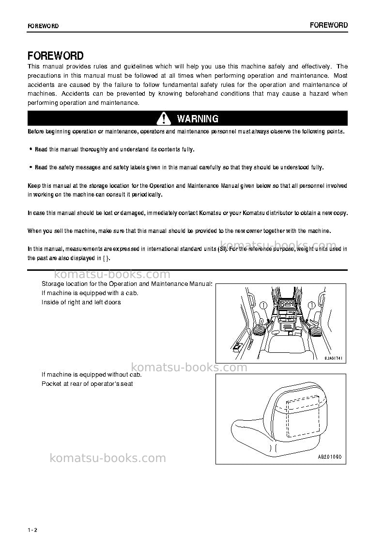 Komatsu d61px-12jpn Operation manual cover Page 3 Komatsu d61px-12jpn Operation manual cover Page 3