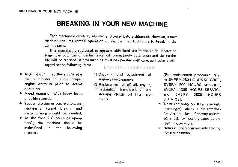 Komatsu wa40-1jpn Operation manual cover Page 3 Komatsu wa40-1jpn Operation manual cover Page 3