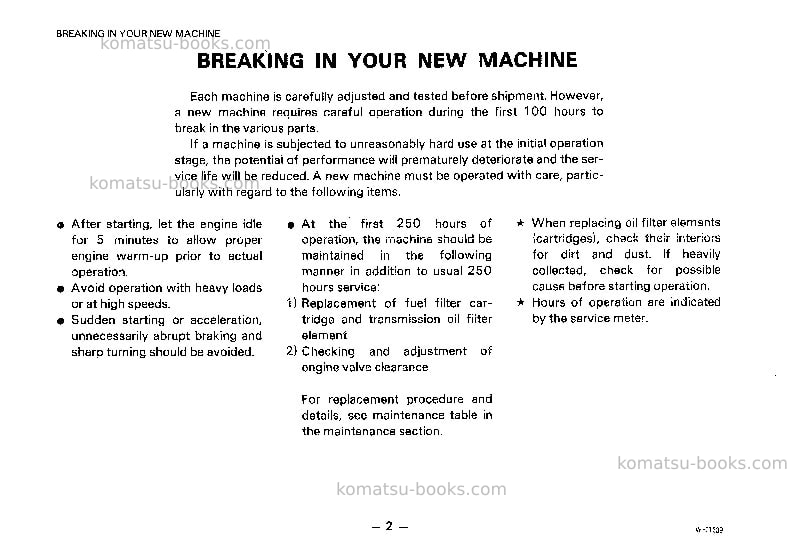 Komatsu wa150-1jpn Operation manual cover Page 3 Komatsu wa150-1jpn Operation manual cover Page 3