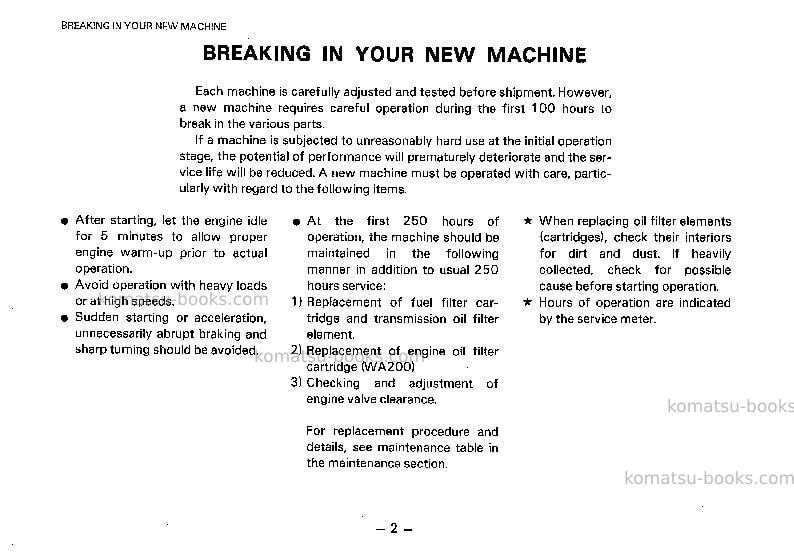Komatsu wa300-1jpn-c spec Operation manual cover Page 3 Komatsu wa300-1jpn-c spec Operation manual cover Page 3