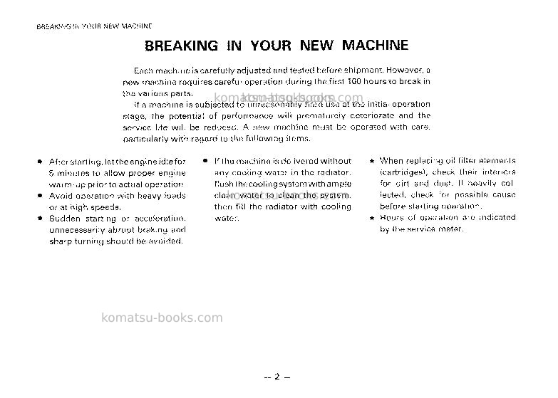 Komatsu wa500-1jpn Operation manual cover Page 3 Komatsu wa500-1jpn Operation manual cover Page 3