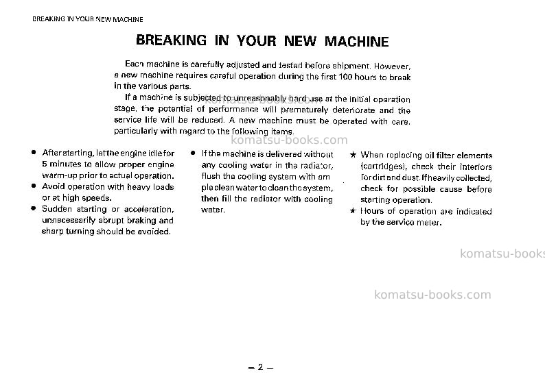 Komatsu wa800-2jpn Operation manual cover Page 3 Komatsu wa800-2jpn Operation manual cover Page 3