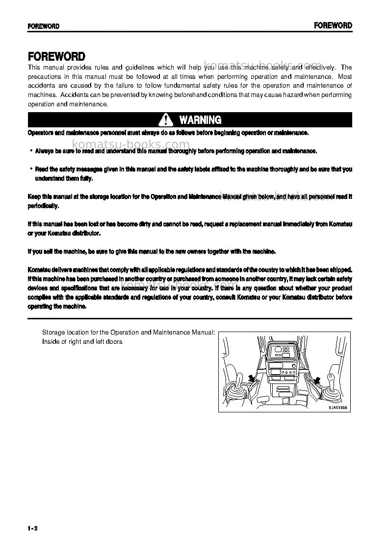 Komatsu d65ex-12jpn-for eu Operation manual cover Page 3 Komatsu d65ex-12jpn-for eu Operation manual cover Page 3