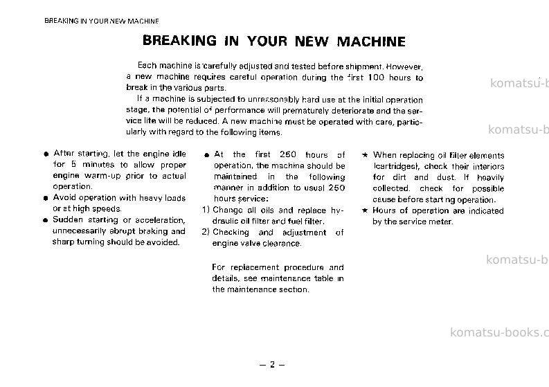 Komatsu hd1400b-3jpn Operation manual cover Page 3 Komatsu hd1400b-3jpn Operation manual cover Page 3