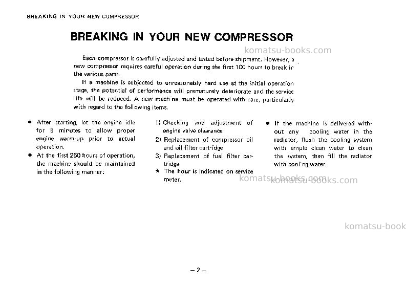 Komatsu ec210z-1jpn Operation manual cover Page 3