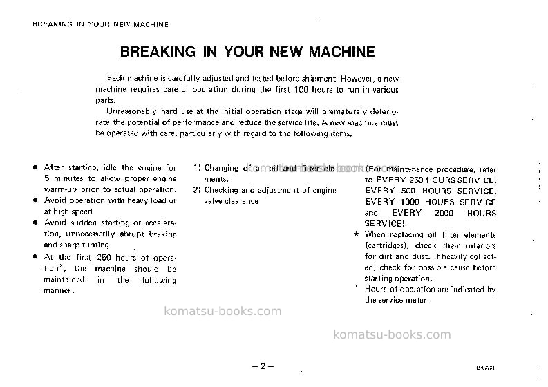 Komatsu d20p-5jpn Operation manual cover Page 3 Komatsu d20p-5jpn Operation manual cover Page 3
