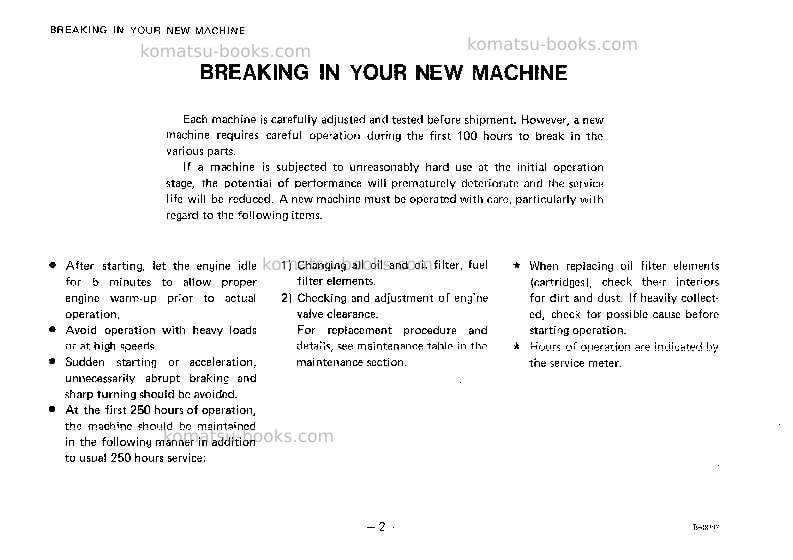 Komatsu d21q-5jpn Operation manual cover Page 3 Komatsu d21q-5jpn Operation manual cover Page 3