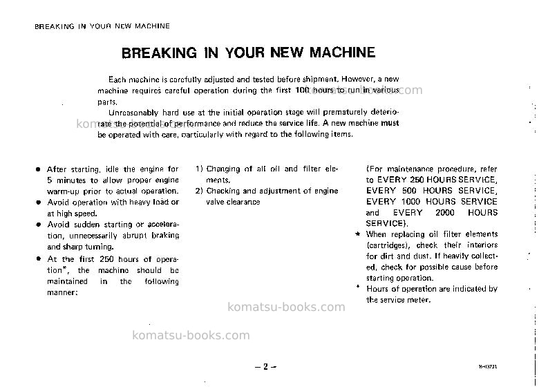 Komatsu d31s-17jpn Operation manual cover Page 3 Komatsu d31s-17jpn Operation manual cover Page 3